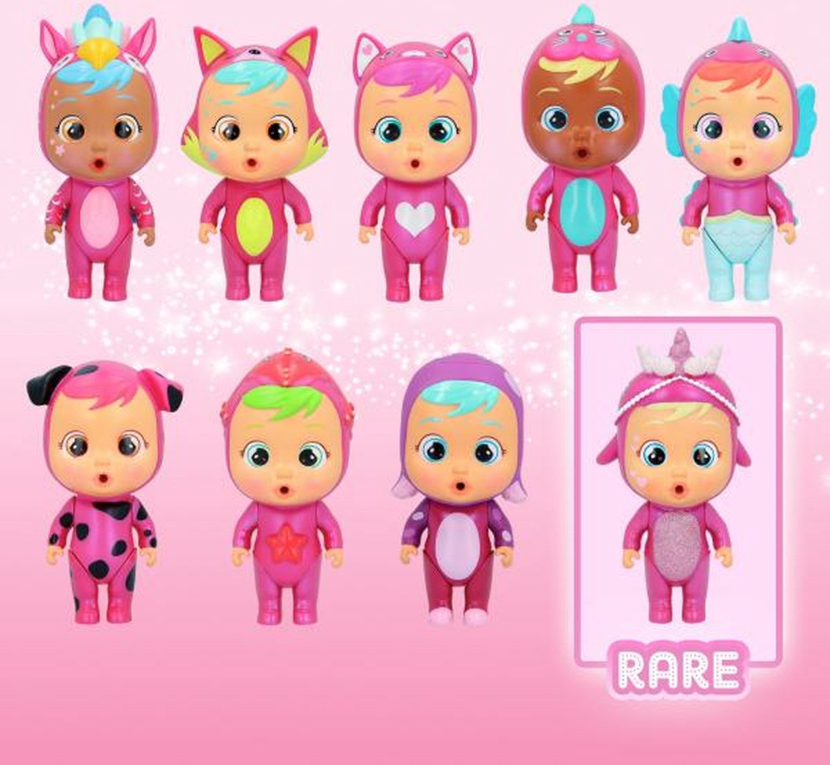Imc Toys, Cry Babies Magic Tears Roze Editie met Mini Pop en Accessoires, Veelkleurig