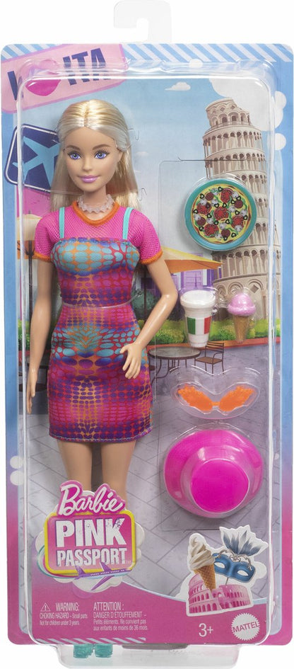 Barbie Reispoppetje Italië Roze
