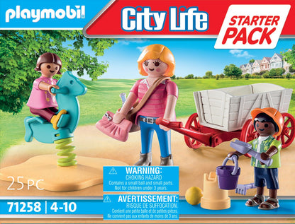 PLAYMOBIL Starterpack Opvoeder met Bolderwagen - 71258