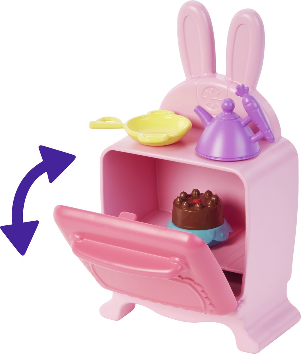 Enchantimals Speelset Bree Bunny Meisjes 15,2 Cm Roze 18-delig