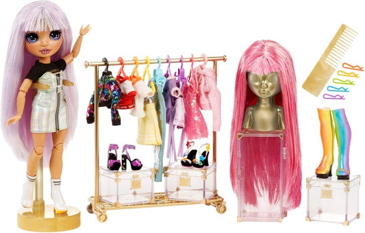 Rainbow High Fashion Studio - Pop Avery Styles met Poppenkleding