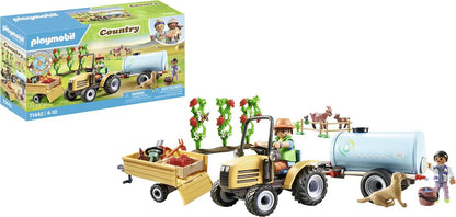 Country Tractor met aanhanger en watertank - 71442
