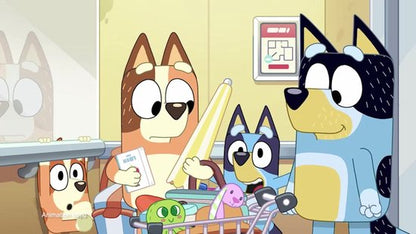 BLUEY - 3 in 1 Transformerend Vliegtuig Speelset - Incl. Bluey en Bingo speelfiguren