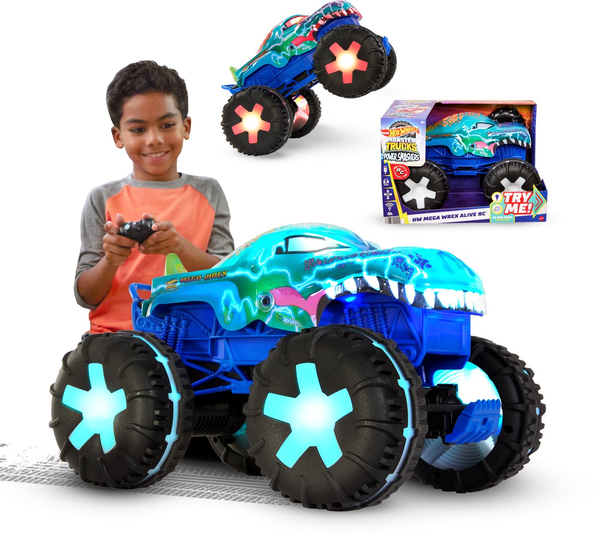 Hot Wheels Monster Trucks Mega Wrex Alive RC Voertuig - 1:15