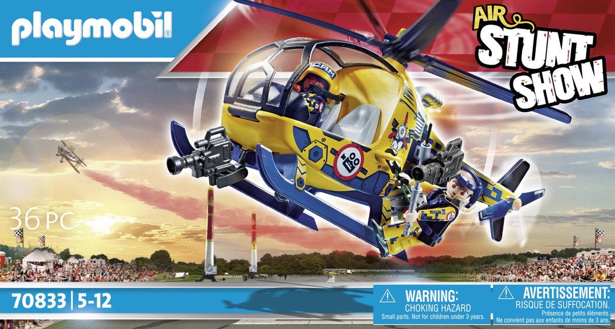 PLAYMOBIL Air Stuntshow filmploeghelikopter - 70833