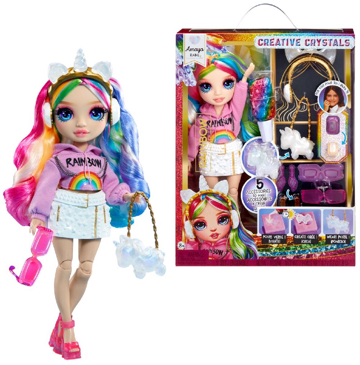 Rainbow High Creative Crystals-modepop - Amaya