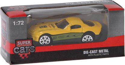 Johntoy Super Cars Die-cast Auto - Metalen speelgoedauto in verschillende kleuren