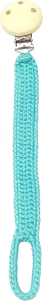 Naturezoo Fopspeenketting Bamboestof 20 Cm Turquoise