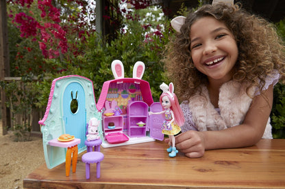 Enchantimals Speelset Bree Bunny Meisjes 15,2 Cm Roze 18-delig