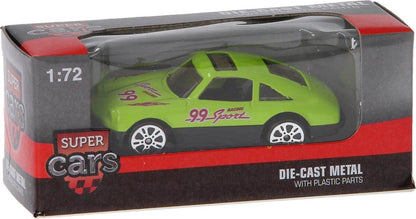 Johntoy Super Cars Die-cast Auto - Metalen speelgoedauto in verschillende kleuren