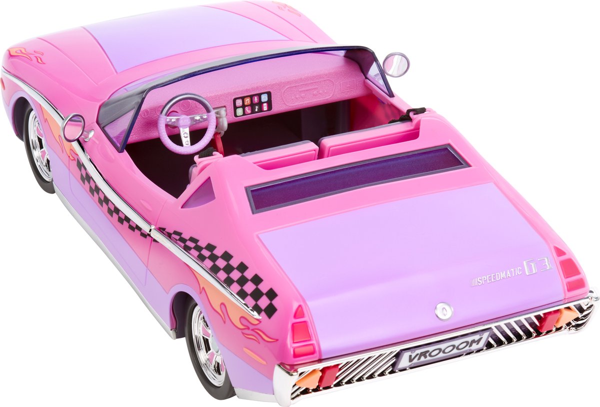 L.O.L. Surprise City Cruiser Auto - Roze/paarse cabrio - Met exclusieve minipop - Met modepop