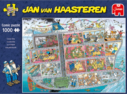 Jan van Haasteren - Cruiseschip - 1000 stukjes puzzel - Legpuzzel