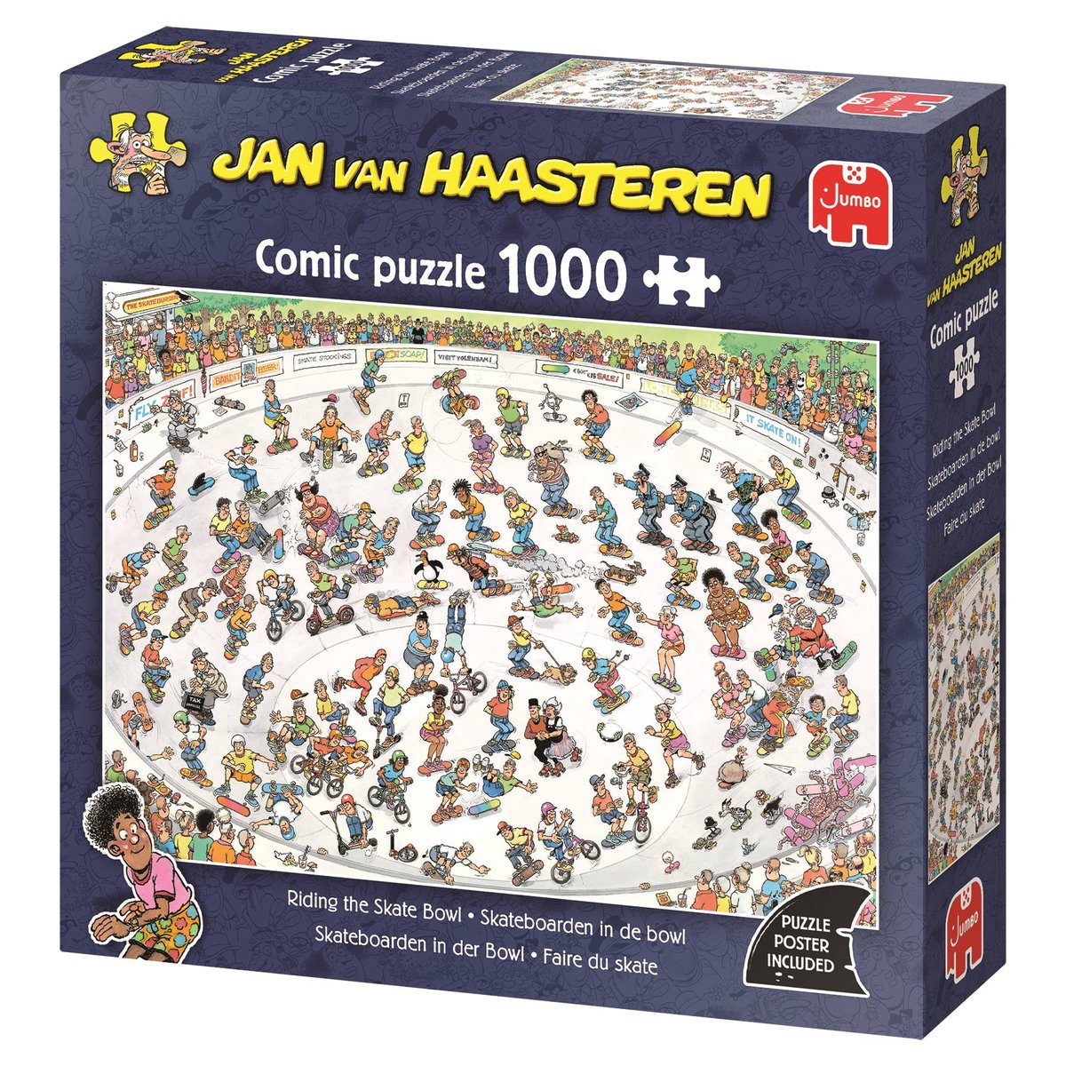 Jumbo puzzel Jan van Haasteren skate bowl legpuzzel 1000 stukjes.