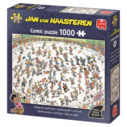 Jumbo puzzel Jan van Haasteren skate bowl legpuzzel 1000 stukjes.