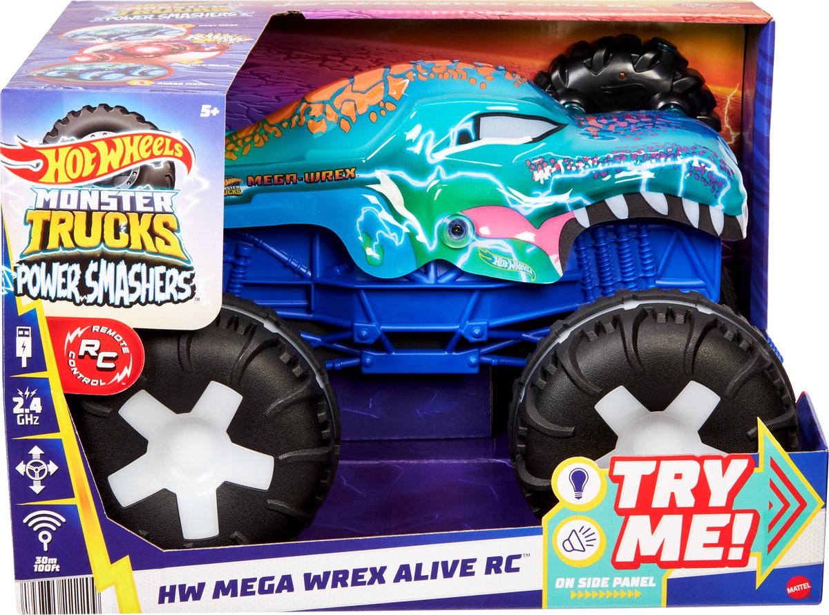 Hot Wheels Monster Trucks Mega Wrex Alive RC Voertuig - 1:15