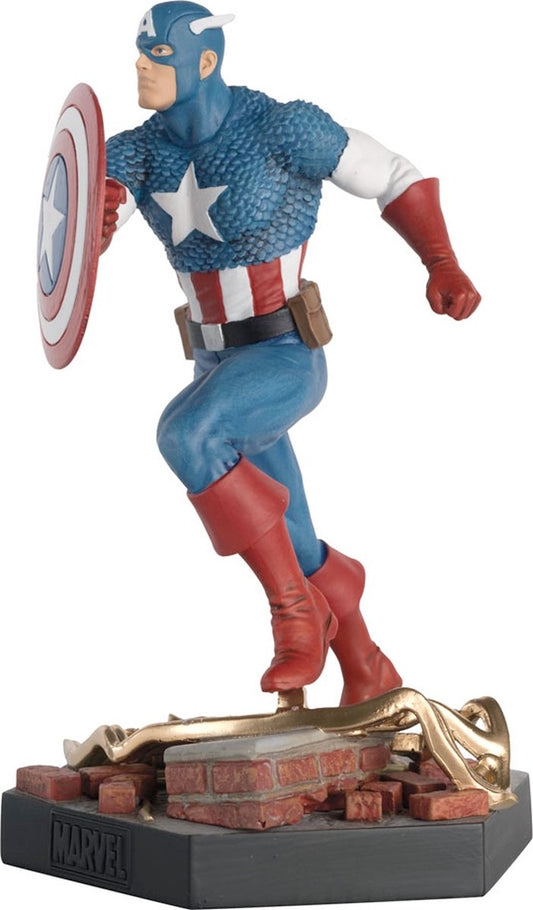 Eaglemoss Publications Ltd. Captain America Beeld/figuur Captain America 13 cm Marvel VS. Resin Statue 1/16 Multicolours