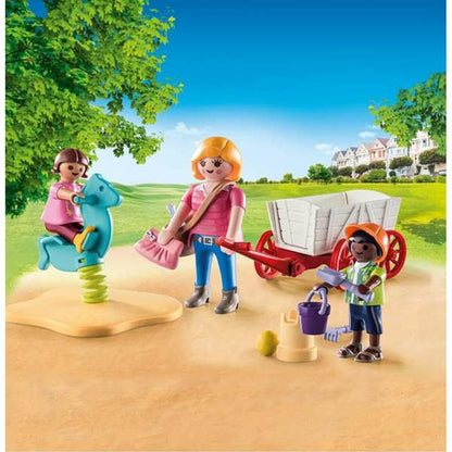 PLAYMOBIL Starterpack Opvoeder met Bolderwagen - 71258