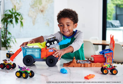 Hot Wheels - Monstertrucks Arenabeukers Color Shifters 5 Alarm Redding - Speelset
