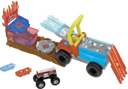 Hot Wheels - Monstertrucks Arenabeukers Color Shifters 5 Alarm Redding - Speelset
