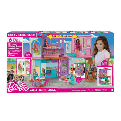 Barbie Malibu Huis - Barbie huis - 2 verdiepingen met barbie meubels