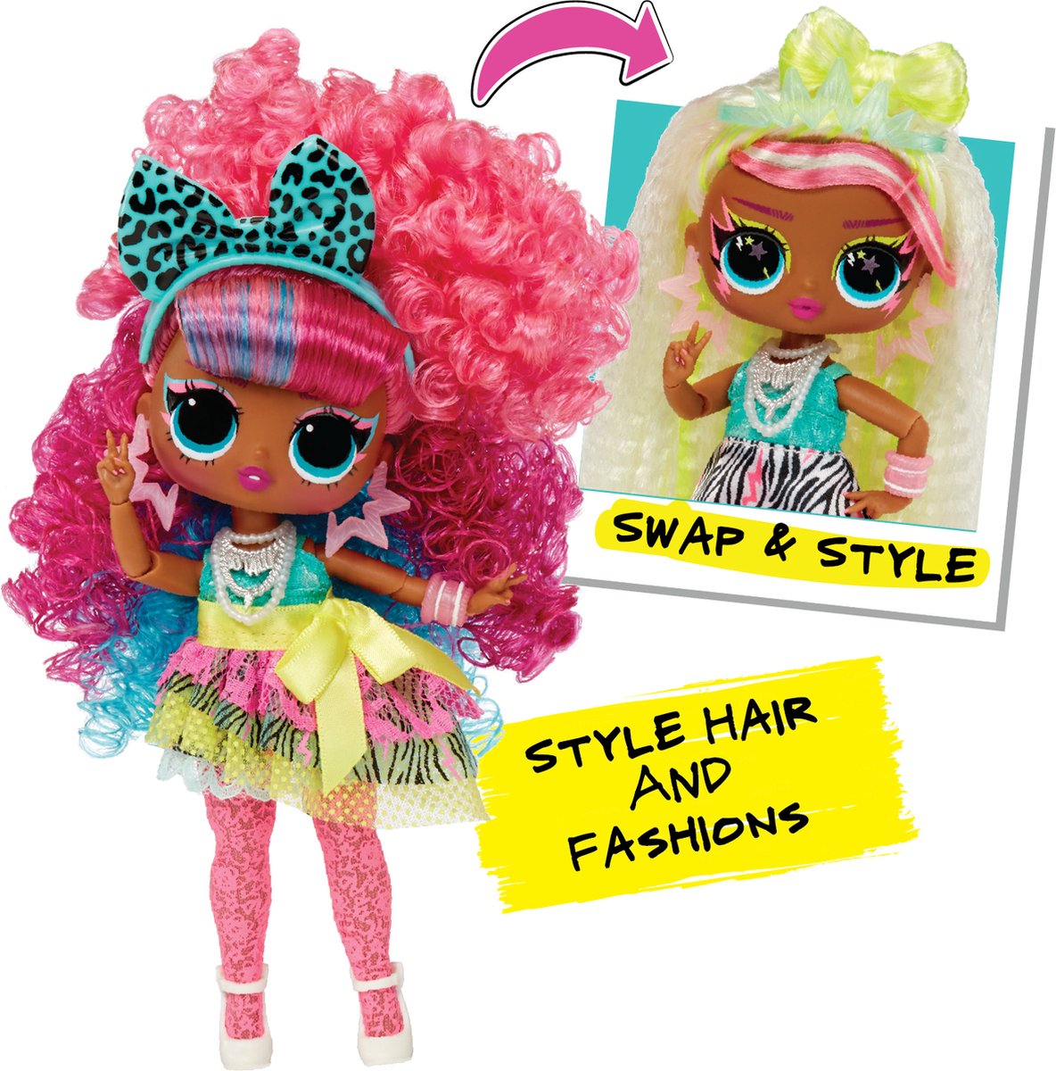 L.O.L. Surprise! Tweens Surprise - 16,5 cm - Swap Modepop - Curls-2-Crimps Cora