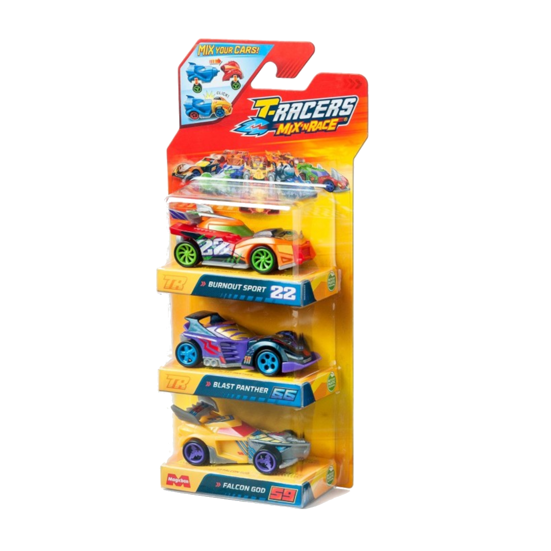 T-Racers Mix 'n Race 3-Pack
