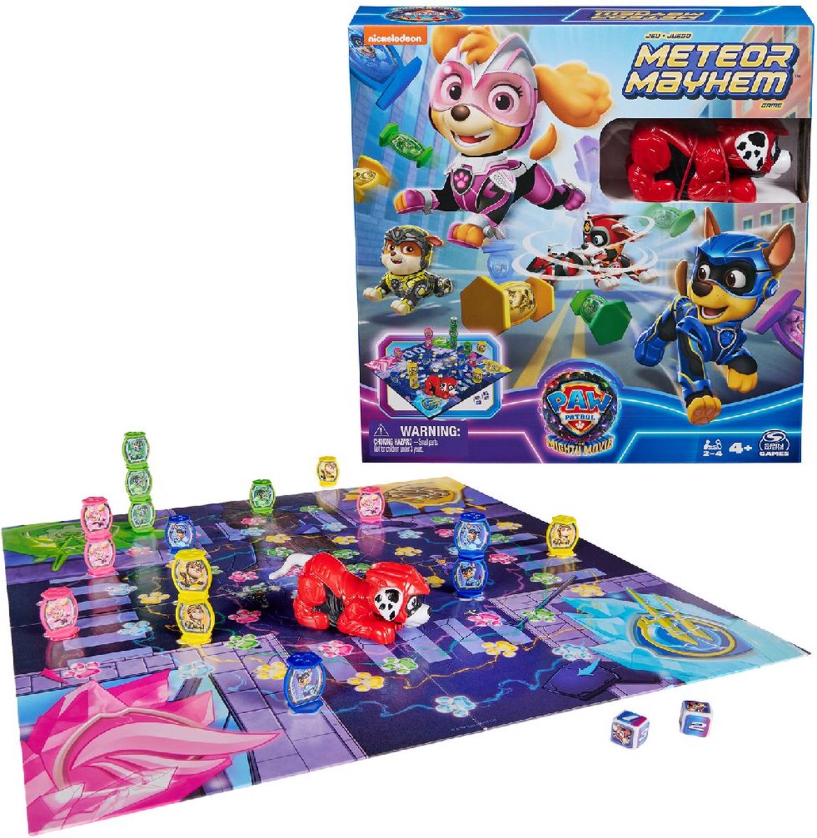PAW Patrol The Mighty Movie - Meteor Mayhem-bordspel