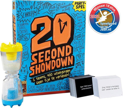 999 Games - 20 Second Showdown - Partyspel - 2 teams, 400 uitdagingen