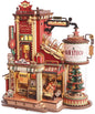 Robotime Dream Gift Factory - Houten muziekdoos met licht en geluid - EAB01