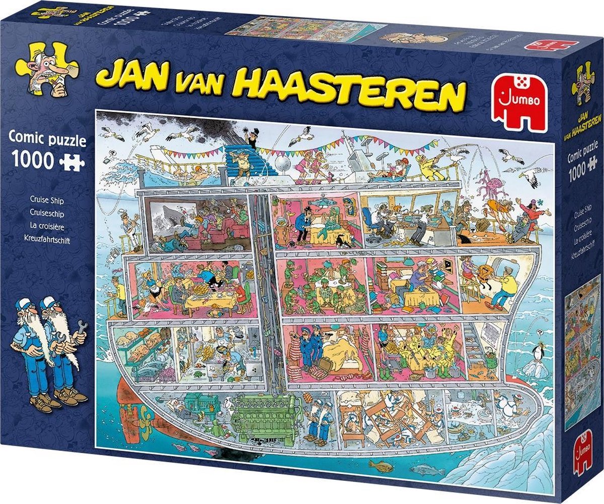 Jan van Haasteren - Cruiseschip - 1000 stukjes puzzel - Legpuzzel