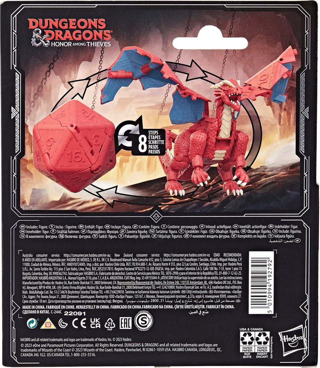 Dungeons & Dragons Honor Among Thieves D&D Dicelings Red Dragon - Actiefiguur