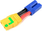 Revtec - Power adapterkabel - EC-5 connector man. <=> XT-90 AS Anti-Spark connector vrouw. - 10AWG Siliconen-kabel - 1 st