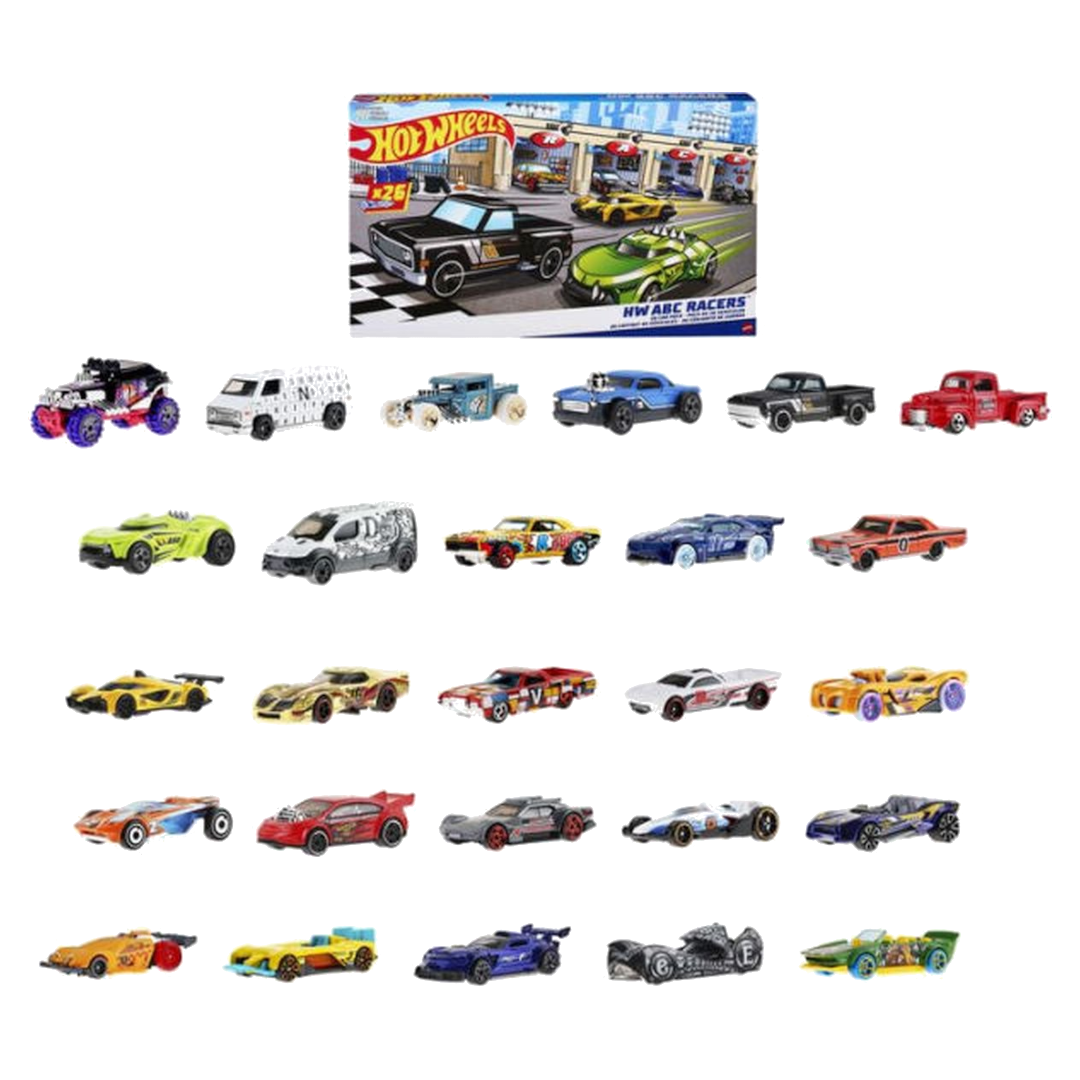 ABC Racers, set van 26 speelgoedauto's
