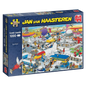 Drukke luchthaven