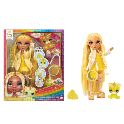Rainbow High Klassieke Modepop   Verrassingsitem   Met slijmset en diertje