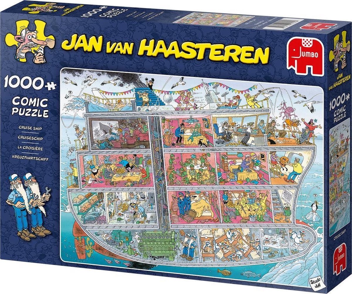 Jan van Haasteren - Cruiseschip - 1000 stukjes puzzel - Legpuzzel