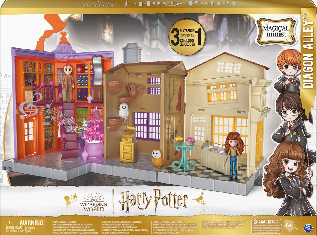 Harry Potter Magical Minis Wegisweg - 3-in-1 Speelfigurenset met licht & geluid