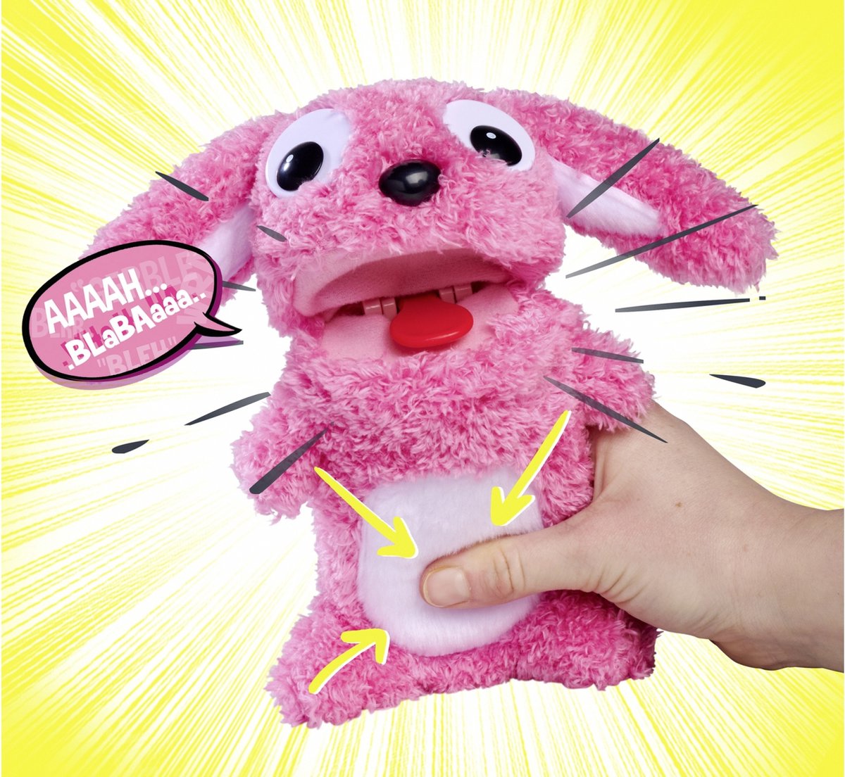 Nicotoy Screamerz Rambling Rabbit - Interactieve knuffel konijn - 5+ jaar
