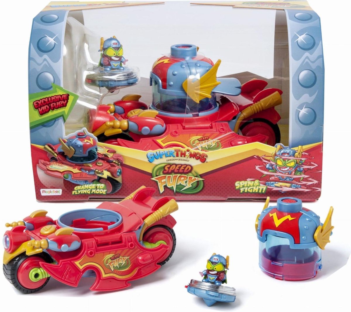 NAVO SuperThings Speed Fury-voertuig - Kid Fury figuur - 4+ jaar