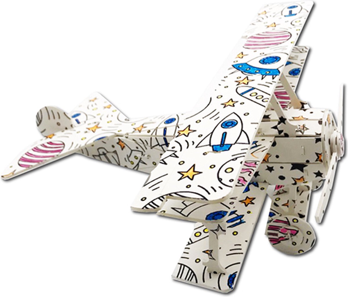 Eureka 3D Puzzle Books Kleur- en Puzzelboek - Vliegtuigen
