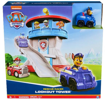 Paw Patrol Uitkijktoren met Glijbaan - Chase Rescue Racer