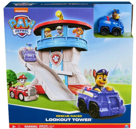 Paw Patrol Uitkijktoren met Glijbaan - Chase Rescue Racer