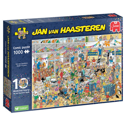 Jan Van Haasteren - JVH Studio 10 jaar - 1000 Stukjes puzzel - Legpuzzel