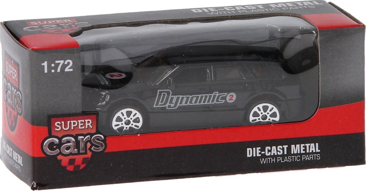 Johntoy Super Cars Die-cast Auto - Metalen speelgoedauto in verschillende kleuren
