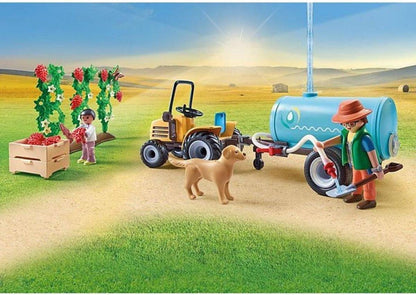 Country Tractor met aanhanger en watertank - 71442