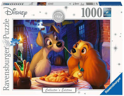 Ravensburger puzzel Disney Lady en de Vagebond 1000 stukjes volwassenen.
