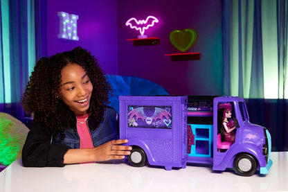 Mattel Monster High Koncertowy Food + Lalka Zestaw Hxh83 Vrachtwagen Roze
