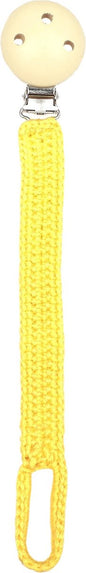 Naturezoo Fopspeenketting Bamboestof 20 Cm Geel