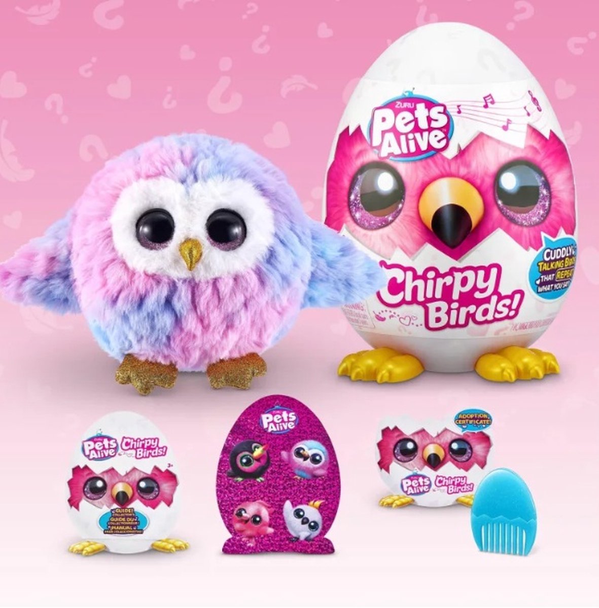 Pets Alive Chirpy Birds Fluitend Knuffel Vogeltje - Serie 1 - 1 Verrassingsitem