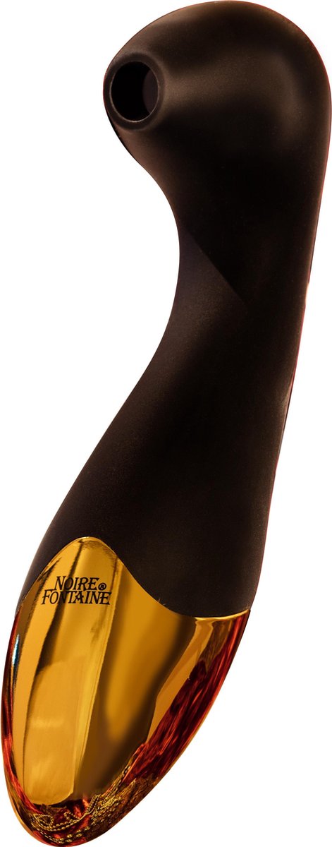 Fontaine de Jouvence 3 zw/dore - luchtdrukvibrator - luchtgolven - luchtdruk - vibrator voor vrouwen - clitorisstimulator - lustopwekkend - 99% orgasmegarantie - waterproof - koppelvibrator - USB oplaadbaar -